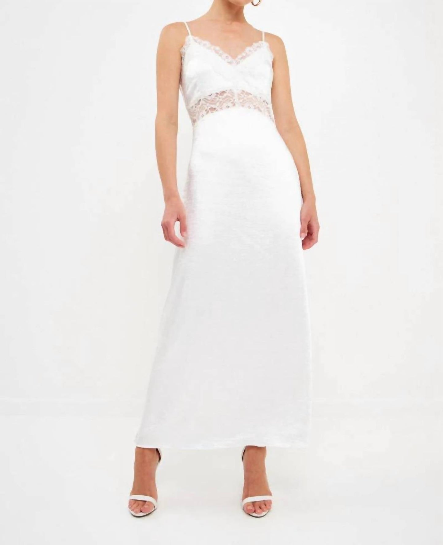 2.7 August Apparel - Lace Maxi Slip Dress