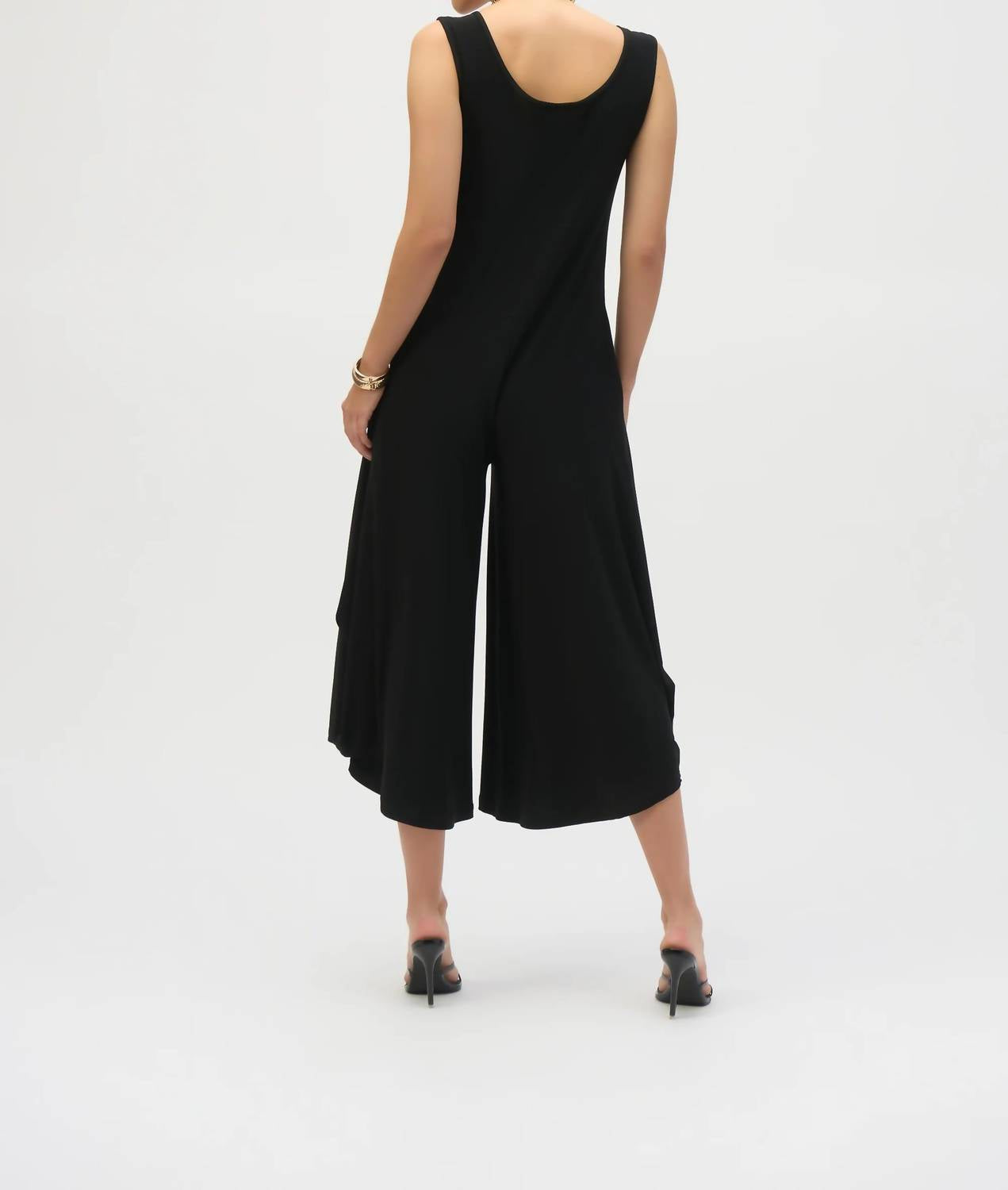 Joseph Ribkoff - Sleeveless Cropped Wide Leg Jumpsuit
