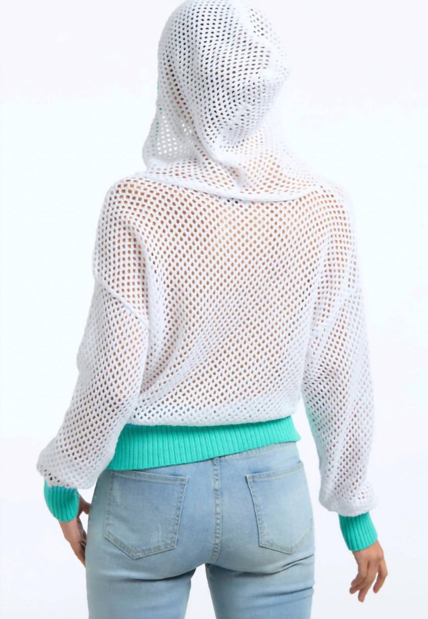525 America - Crochet Colorblock Hoodie