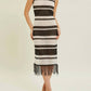 Baevely By Wellmade - Cabana Chic Open Knit Midi Dress