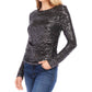 Karen Kane - Sequin Side Shirred Top