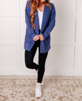 Zenana - Everything Layer Waffle Knit Open Front Cardigan