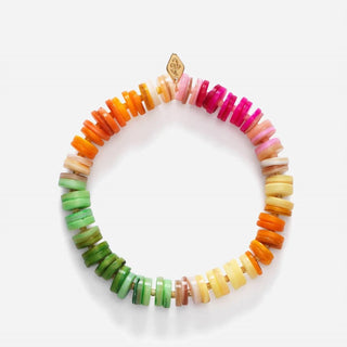 Anni Lu - Pulseira de contas de vidro e conchas de fantasia