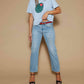 All Us - Olive You Cropped Tee