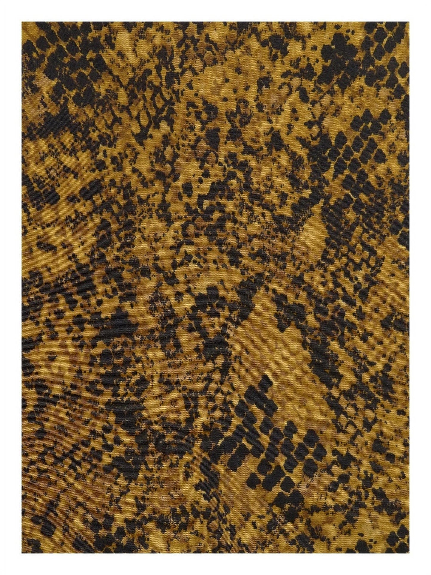 Blusa feminina Bar III média amarela com estampa de cobra e acabamento em renda, tamanho grande