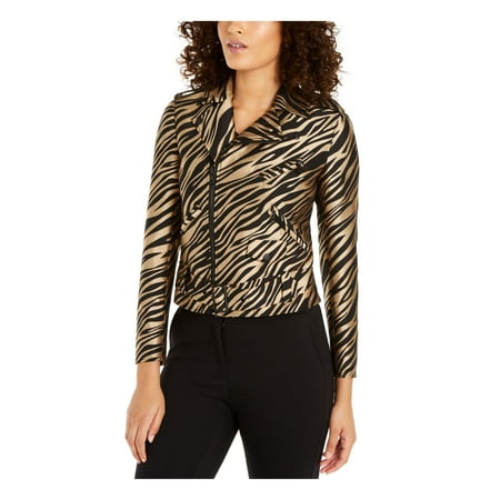 Jaqueta bolero feminina estampada ANNE KLEIN tamanho 6