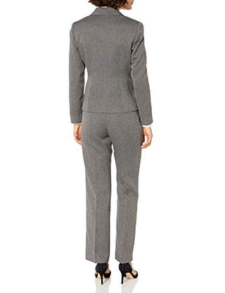 Le Suit Calça Feminina Plus Size com Estampa em Espinha de Peixe