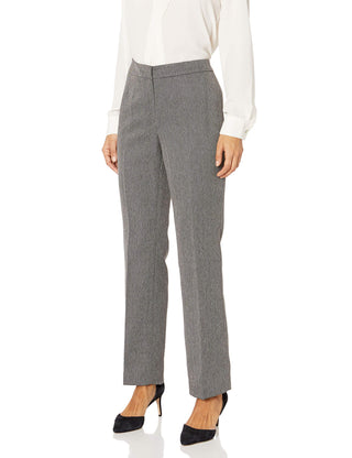 Le Suit Calça Feminina Plus Size com Estampa em Espinha de Peixe