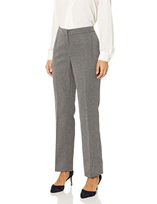 Le Suit Calça Feminina Plus Size com Estampa em Espinha de Peixe