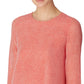 Blusa feminina Anne Klein com estampa de bolinhas e camada dupla, vermelha, tamanho extragrande