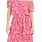 Vestido longo feminino com estampa paisley e ombros de fora, INC International Concepts, rosa, tamanho 6