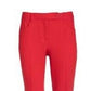 Calça feminina Anne Klein Misses Twill reta vermelha tamanho 10