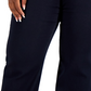 Calça jeans feminina Anne Klein com amarração frontal e cintura alta, azul, tamanho 14W