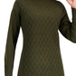 Vestido suéter feminino de malha trançada INC International Concepts, verde, tamanho extragrande