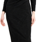 Vestido metálico justo feminino Anne Klein, preto, tamanho 14