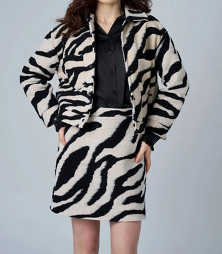 Astrid - Women's Ava Zebra Printed Jacket
