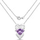 5.80 Carat Genuine Amethyst .925 Sterling Silver Pendant