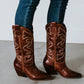 Steve Madden - Women's West Brown Leather Cowboy Boots