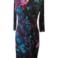 Joseph Ribkoff - Floral Keyhole Neck Dress