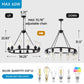 Black Wagon Wheel Chandelier 31.5 Inch Modern Farmhouse Pendant Light