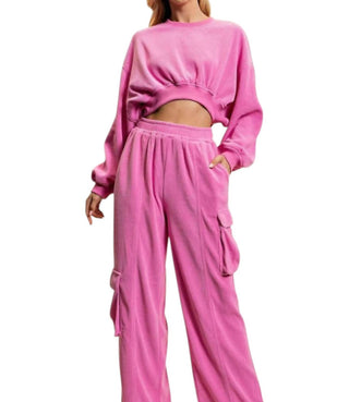 Conjunto Glam - Veludo cotelê desleixado