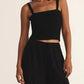 Z Supply - Amelie Smocked Linen Crop Tank