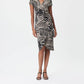Joseph Ribkoff - Palm Print Wrap Dress