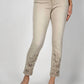 Frank Lyman - Sequin Cut-out Hem Jeans