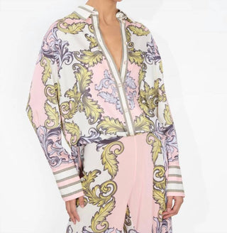 Alice + Olivia - Lane Slit Cuff Button Down Shirt