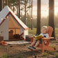 Wooden Kid's Adirondack Chair for Indoor and Outdoor Use