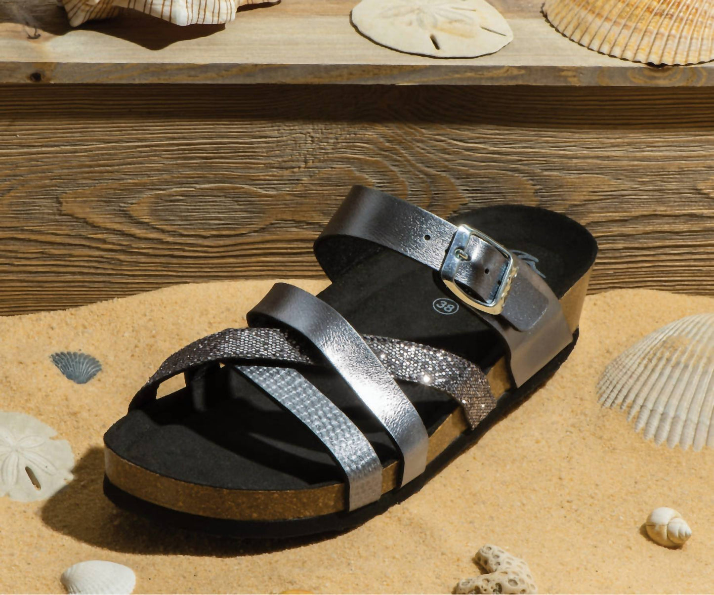 Ara - Women's Beth Cork Wedge Slide Sandal