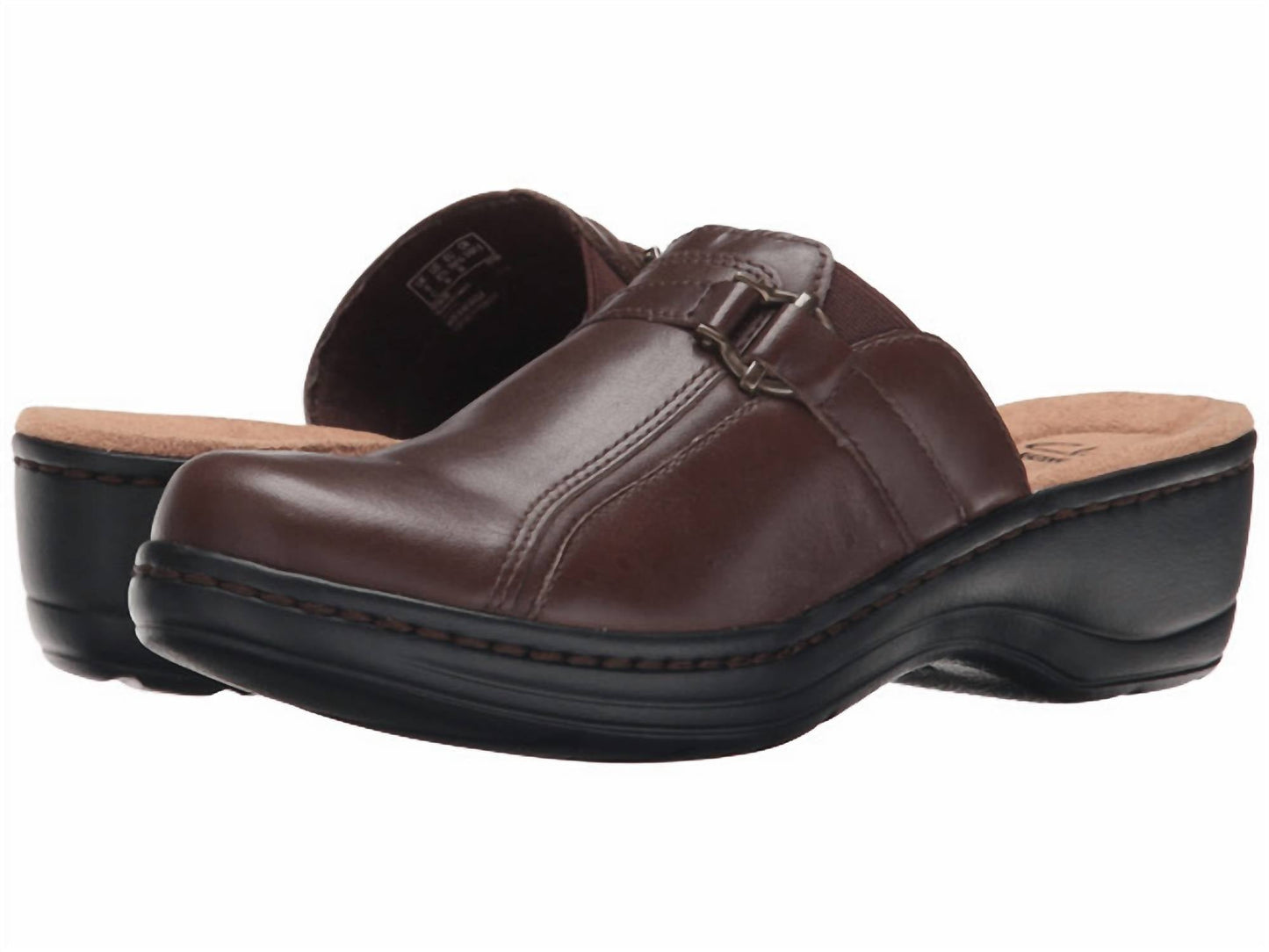 Clarks - Women Hayla Marina Leather Mules Slip On Shoes