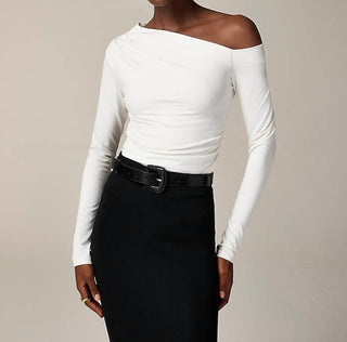 J.Crew - Top assimétrico ombro a ombro