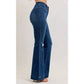 Judy Blue - High Rise Flare Jeans With Front Patch Pockets