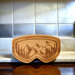 Creative Gifts International - Ski Goggles Wood Board - 15" x 8.75"