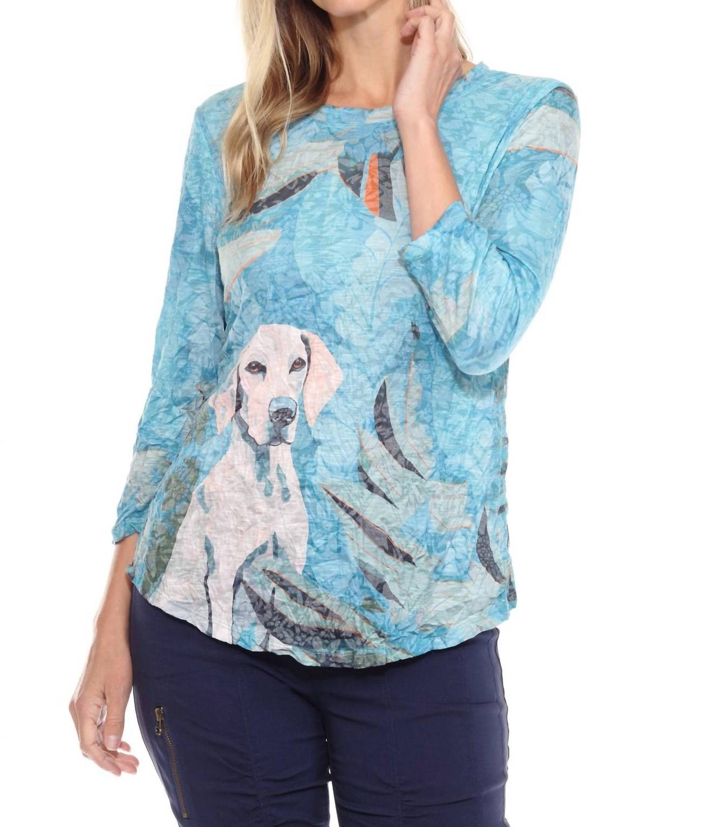 Carine - Dream Hound Round Neck Top