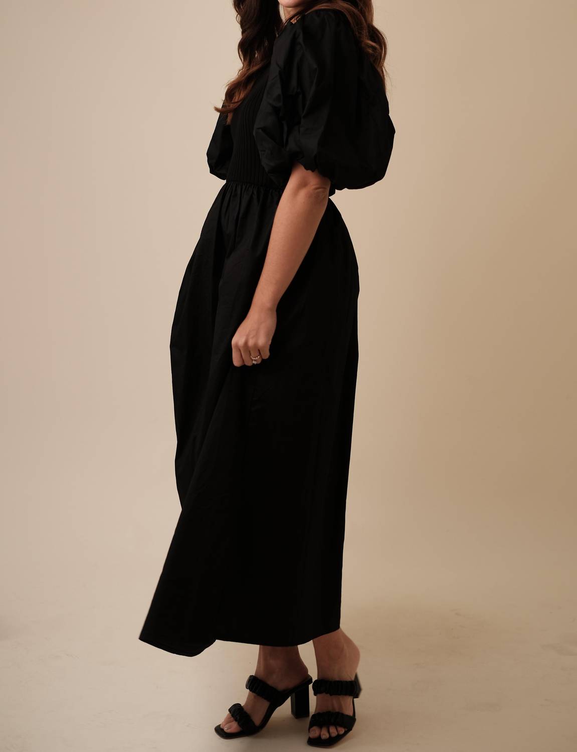 Sofie The Label - Tori Puff Sleeve Contrast Maxi Dress