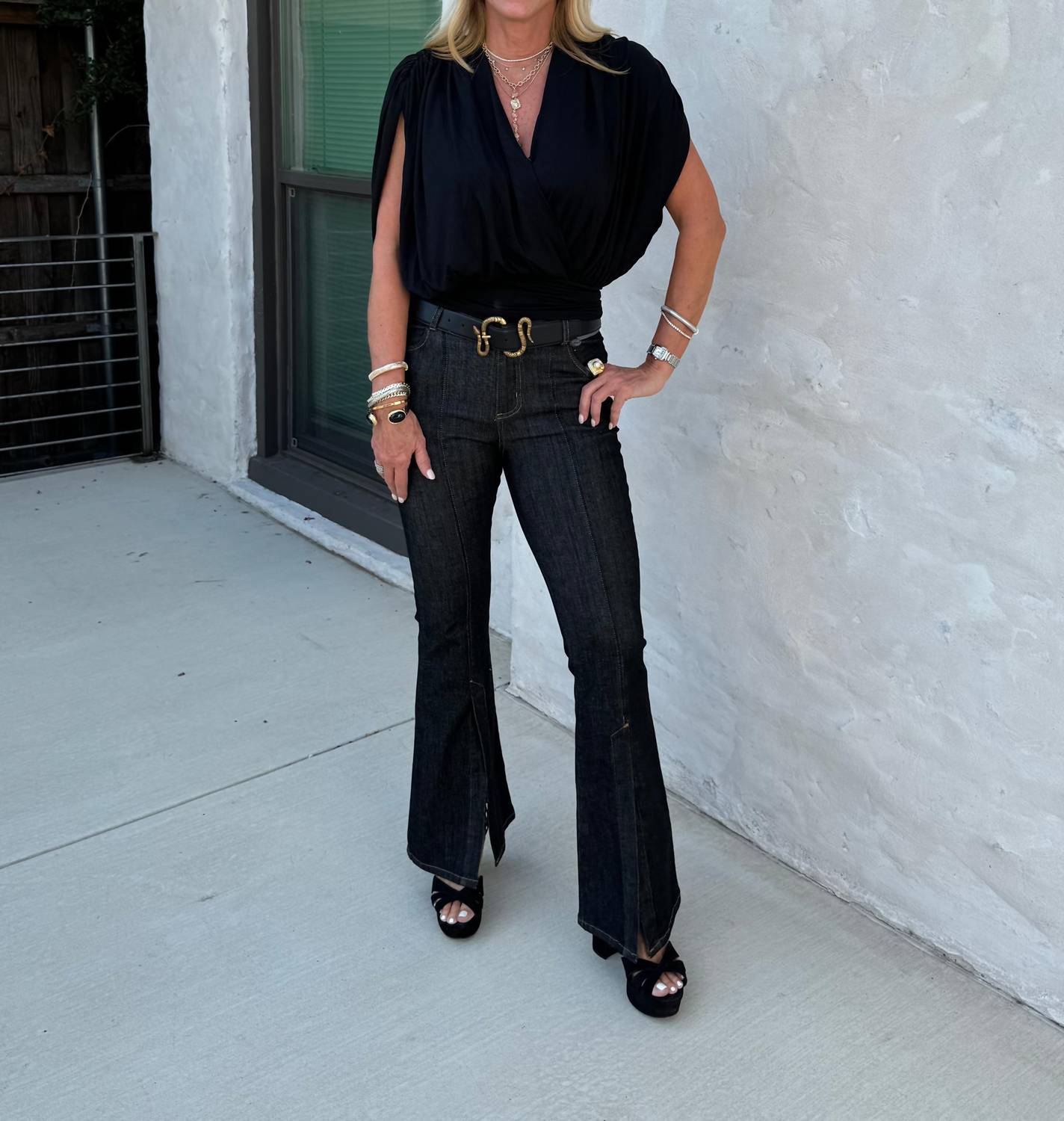 Elan - Banded Bottom Beauty Top