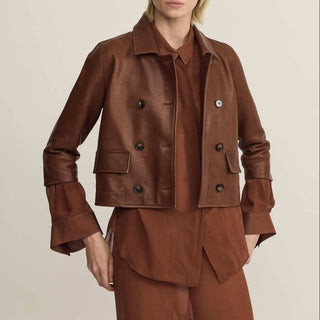 All Three - Tova Leather Coat