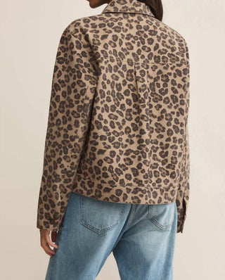 Z Supply - Bel Air Leopard Denim Jacket