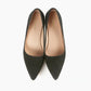 All Black - Oval Kitten Pump