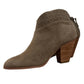 Violet & Red - Women's Lazer Cut Topline Boho Chic Heeled Bootie