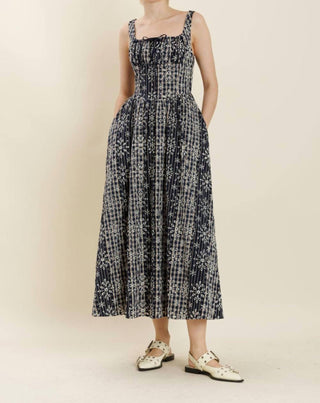 Aureum - Good Things To Come Embroidered Midi Dress