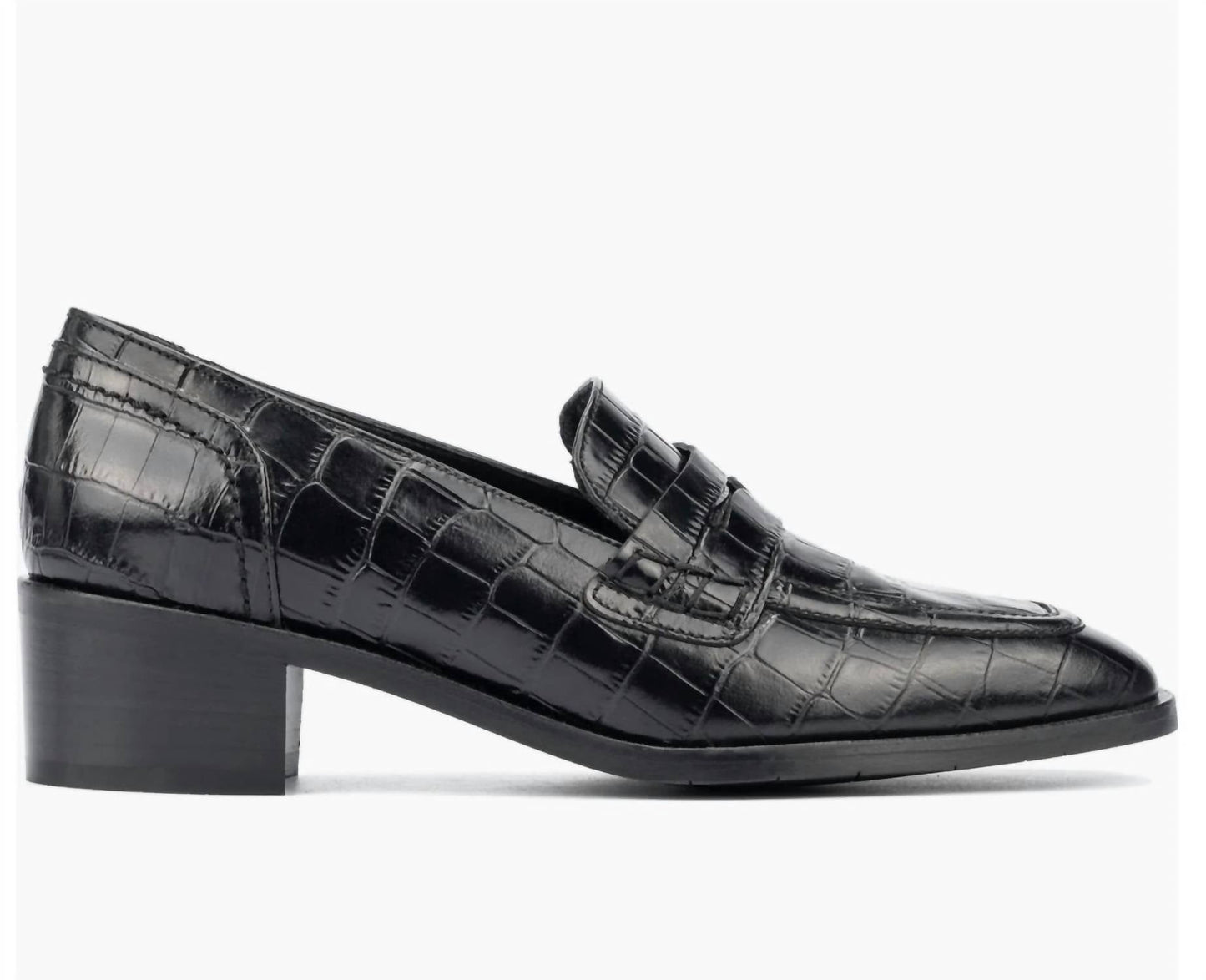 Aquatalia - Women's Riya Croc Embossed Penny Loafer