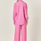 English Factory - Satin Printed Shirt & Pant Set