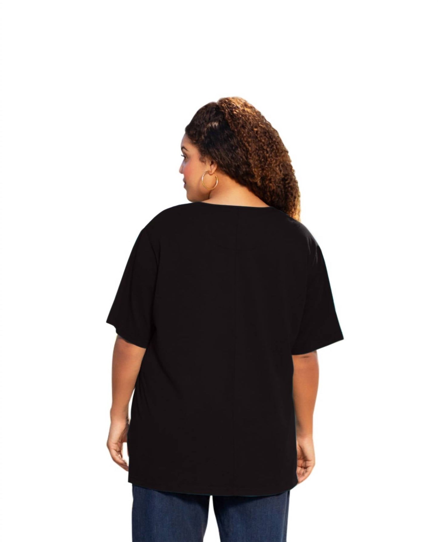 On The Plus Side - Cotton Short Sleeve Tee - Plus