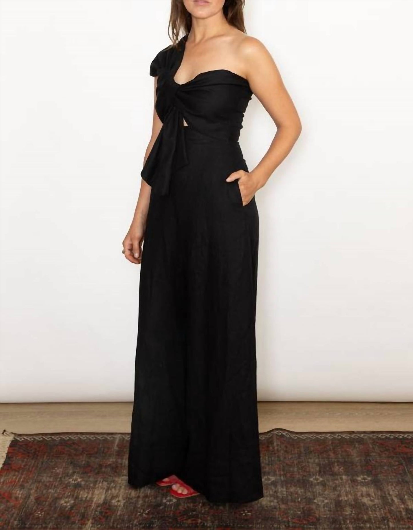 Just Bee Queen - Eden One Shoulder Jumpsuit