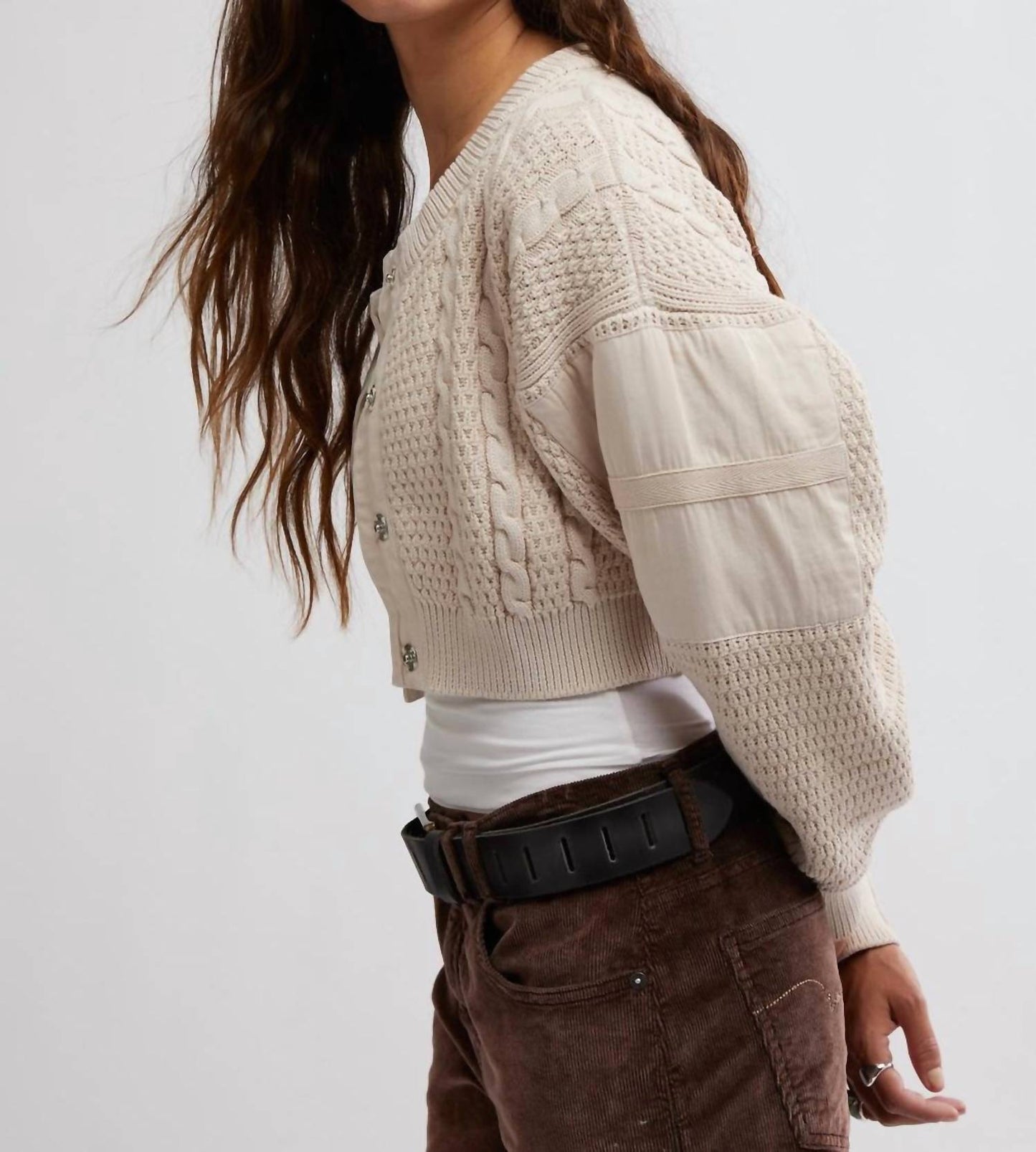 Free People - Heritage Cropped Cardigan