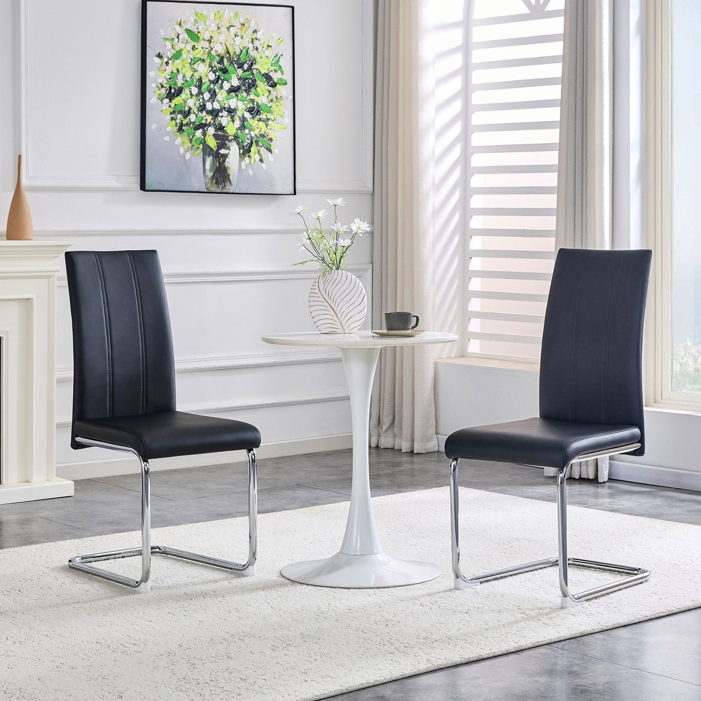 Modern Upholstered Dining Chairs for Dining Room