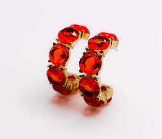 Brincos Crimson Elegance – Brincos luxuosos vermelhos